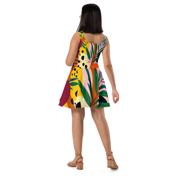 TROPICAL SKATER DRESS