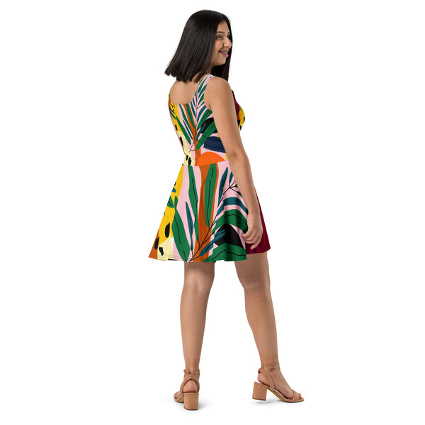 TROPICAL SKATER DRESS