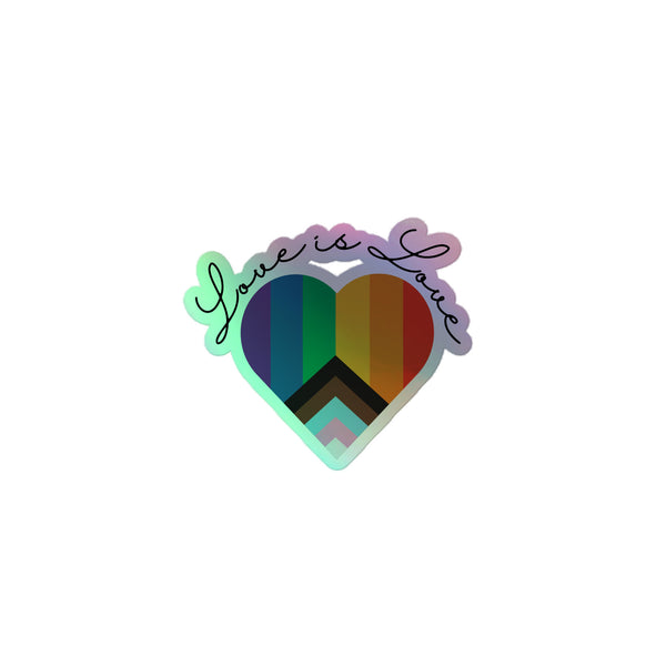 "Love is Love" Holographic Stickers