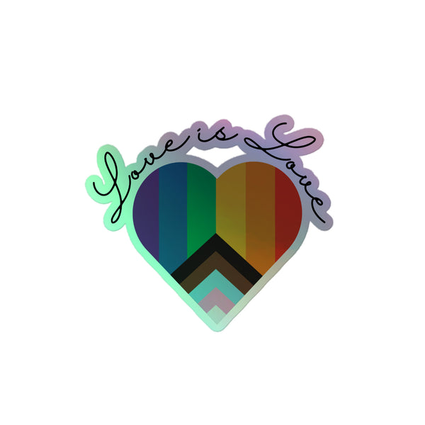 "Love is Love" Holographic Stickers