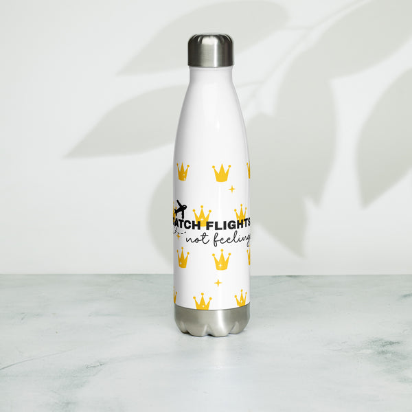 Catch Flights Stainless Steel Water Bottle