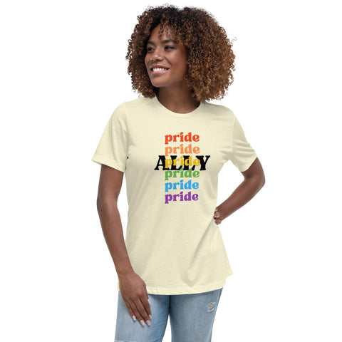 "PRIDE ALLY" - Women's Relaxed T-Shirt