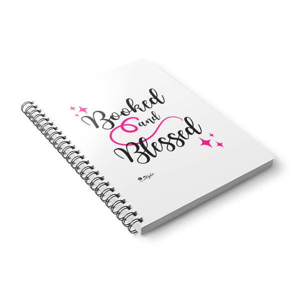 Booked and Blessed - Wirebound Softcover Notebook, A5