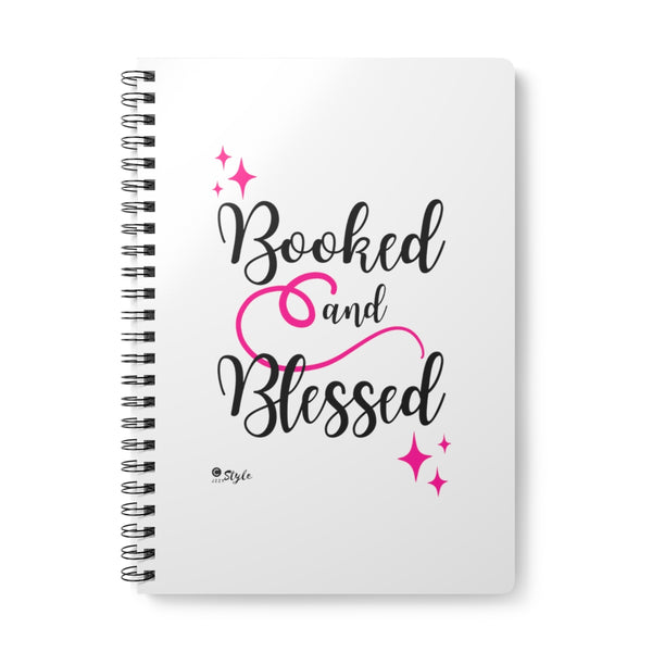 Booked and Blessed - Wirebound Softcover Notebook, A5