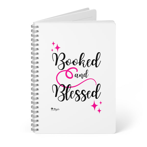 Booked and Blessed - Wirebound Softcover Notebook, A5